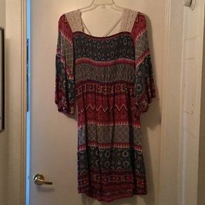 Brightly Colored Boho Dress / Tunic